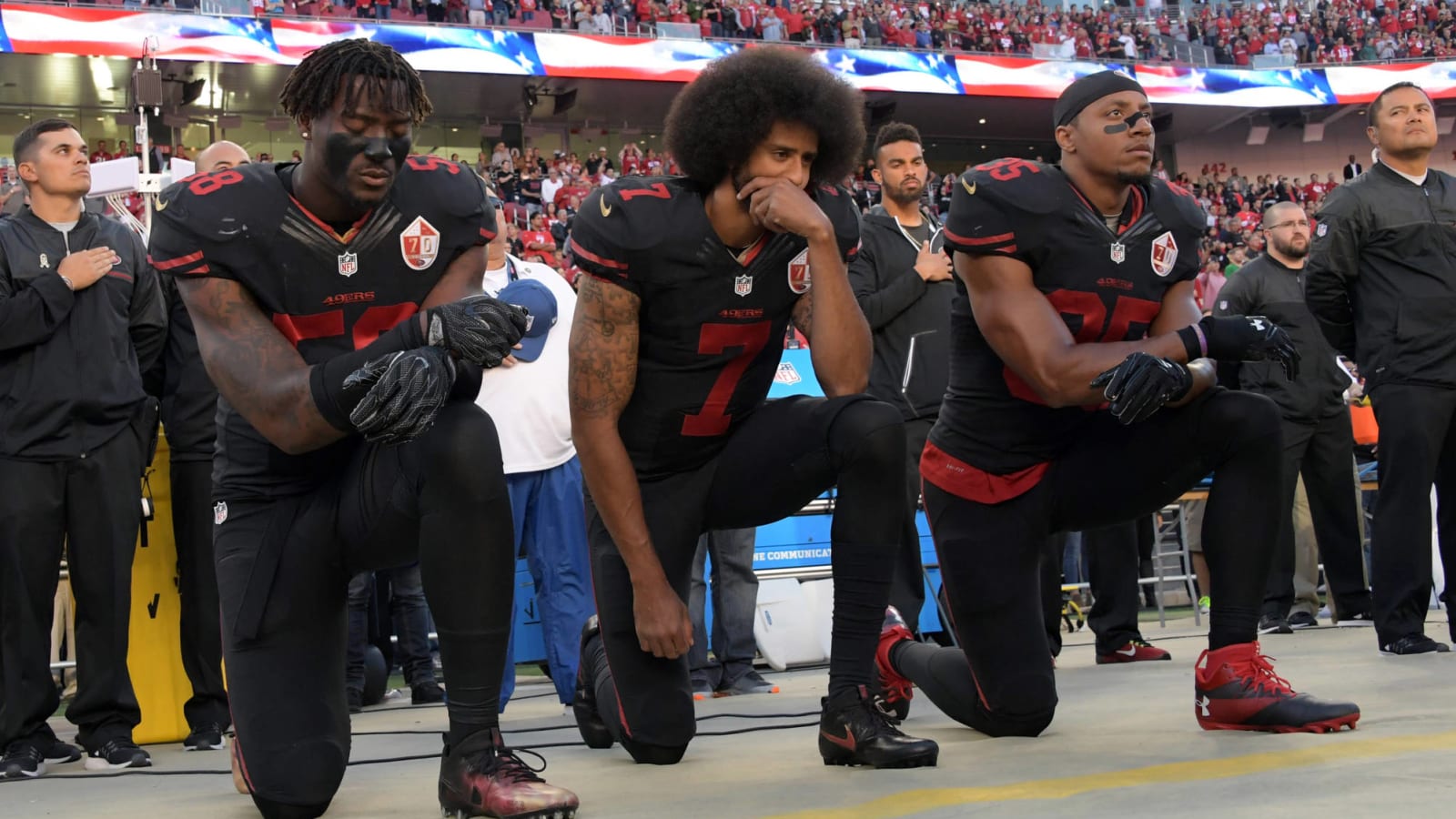 Why did NFL players kneel during the national anthem?