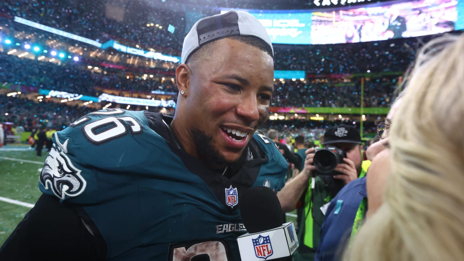 What Eagles' Barkley told GM during Super Bowl win over Chiefs