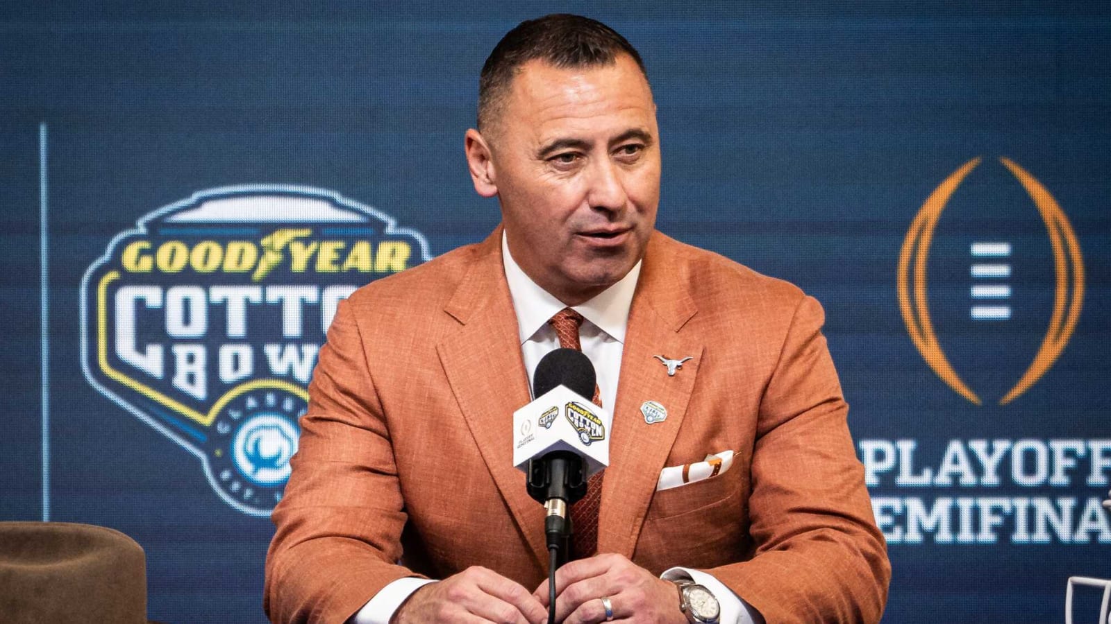 Steve Sarkisian has interesting comment about CFP