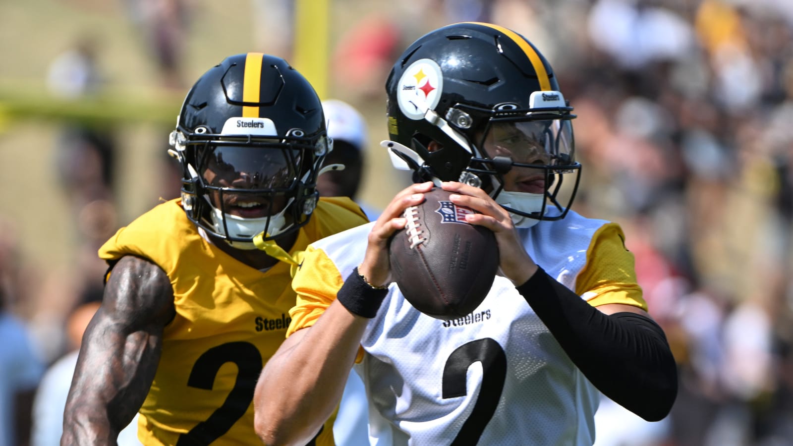 Fight! Steelers&#39; Justin Fields Hit Late Causing Huge Brawl At Training Camp
