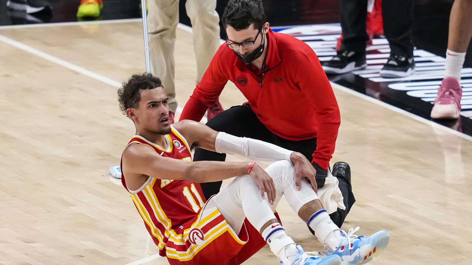 Hawks' Trae Young to undergo MRI after suffering ankle injury