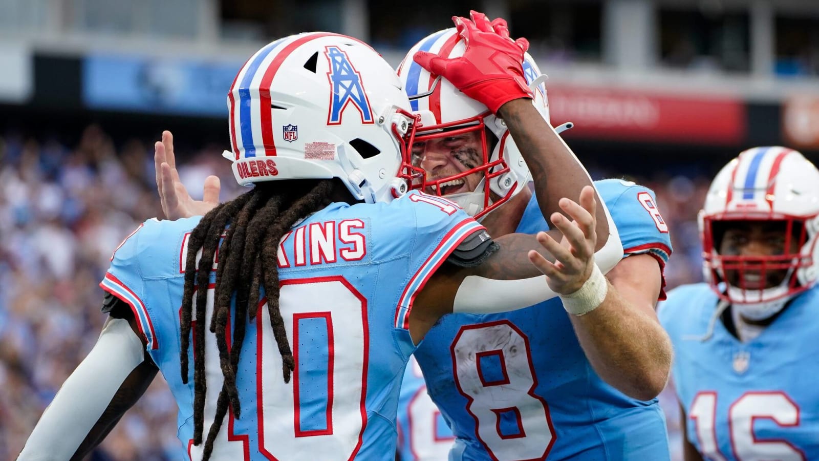Watch Will Levis, DeAndre Hopkins burn Falcons for 61yard TD Yardbarker