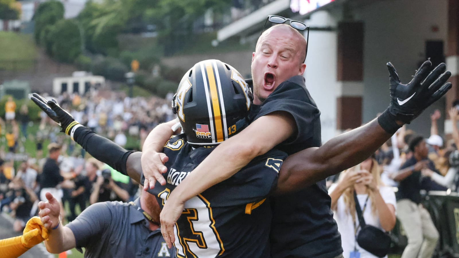 The radio call of Appalachian State's Hail Mary is incredible