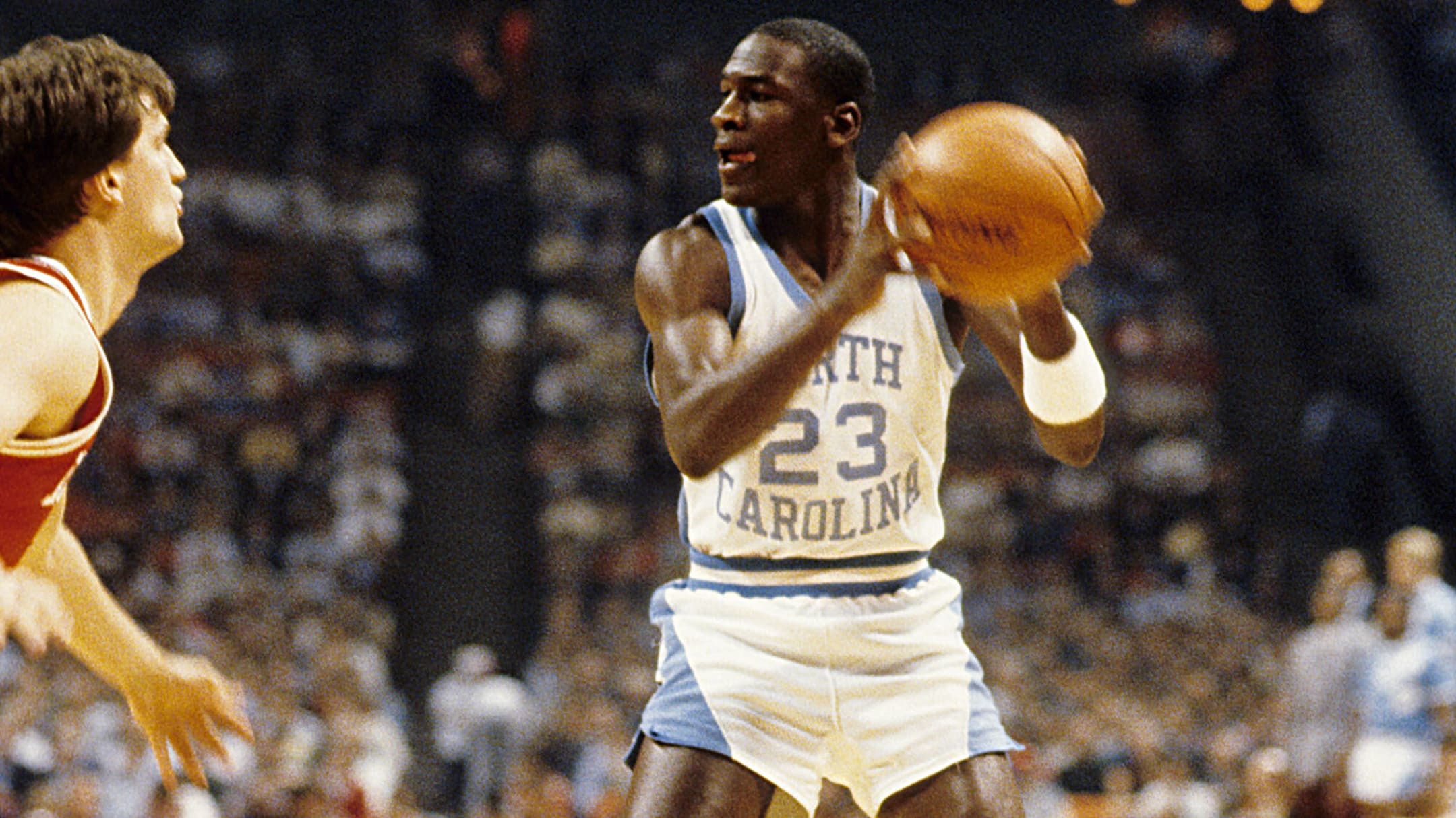 Sam Perkins and Michael Jordan at UNC campus - Sports Illustrated