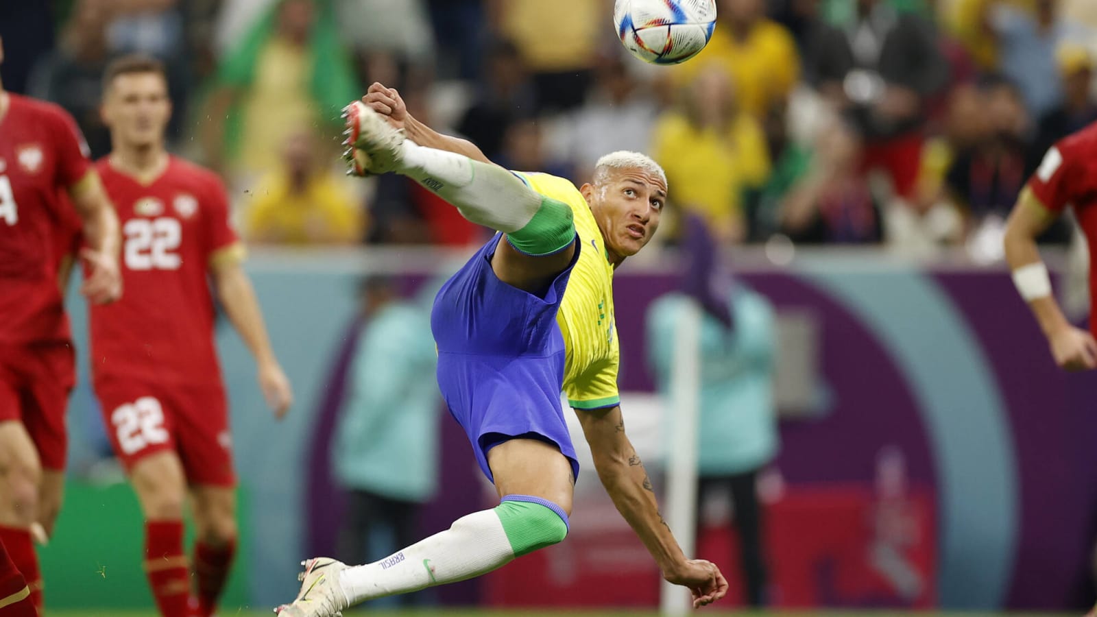 Brazil's Richarlison scores incredible bicycle kick goal
