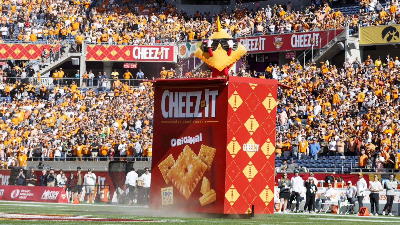 Watch: Late strawberry Pop-Tart has competition for wildest mascot entrance of bowl season