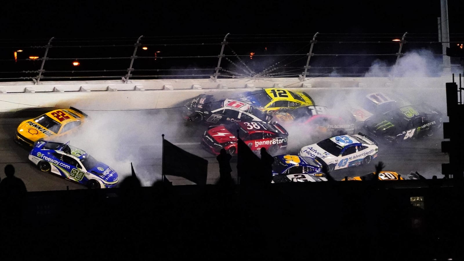 Watch: 'The big one' hits with eight laps to go at Daytona 500