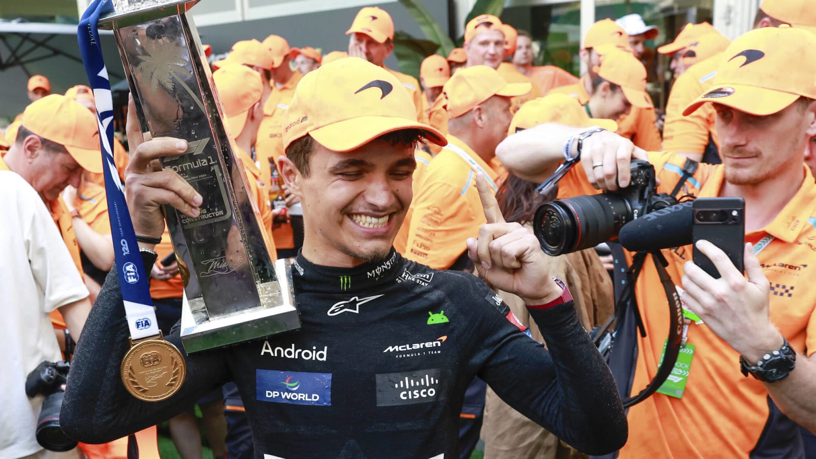 Charles Leclerc claims Ferrari can’t 'ignore' Lando Norris after Miami GP victory