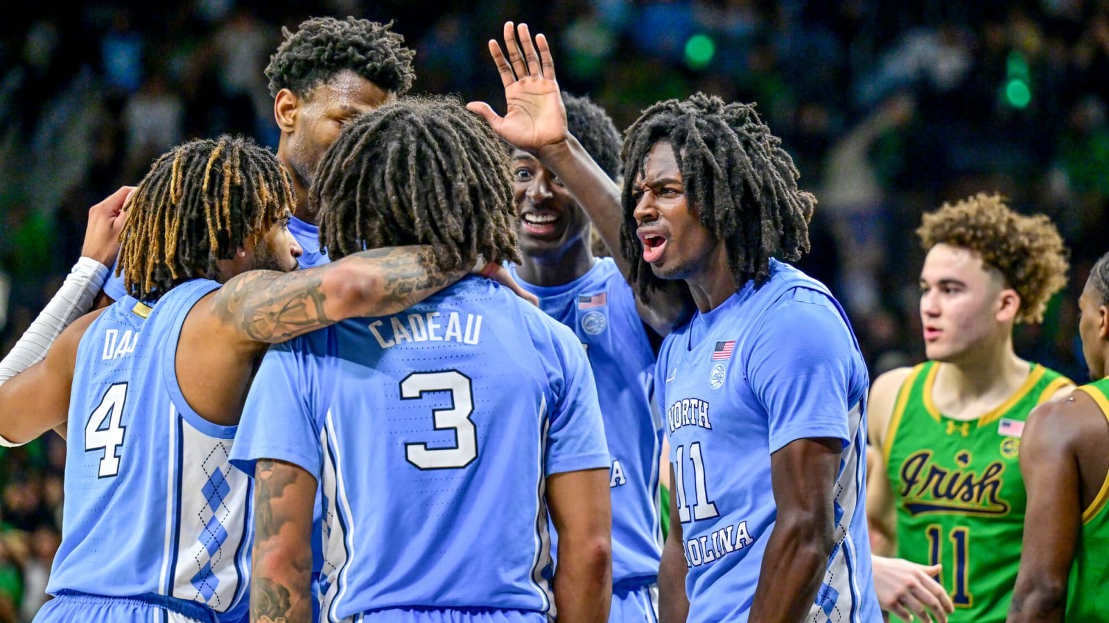 Cadeau's four-point play seals win for North Carolina over Notre Dame