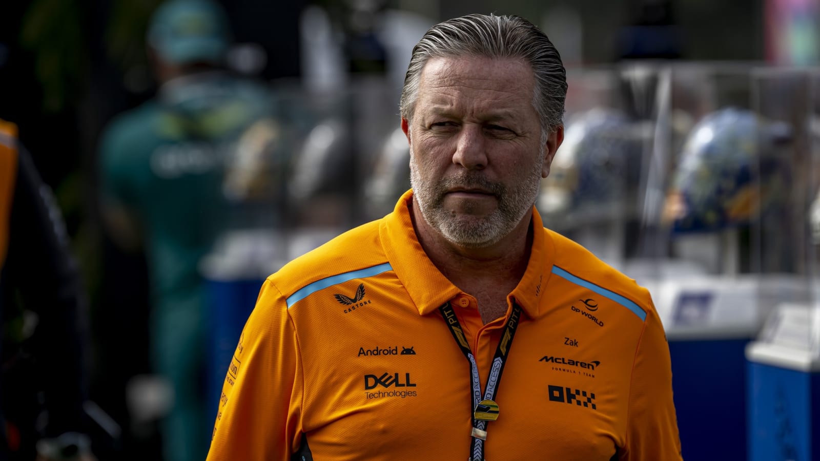 McLaren CEO Zak Brown hilariously photobombs Ferrari’ GRAND Mexican GP win celebration