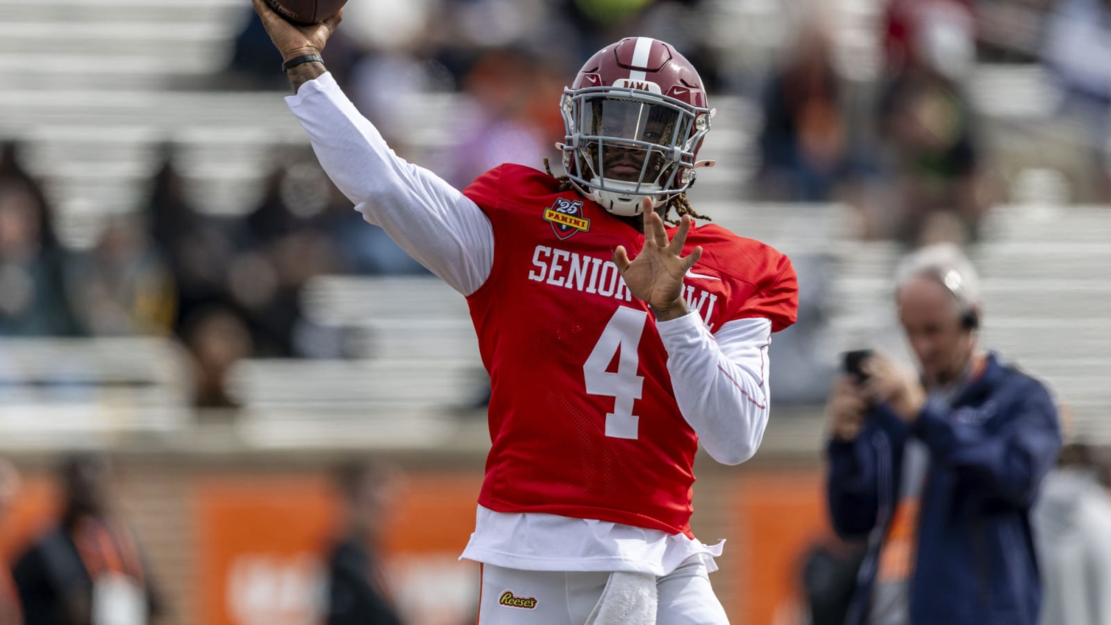 Troubling stat about Jalen Milroe goes viral at Senior Bowl
