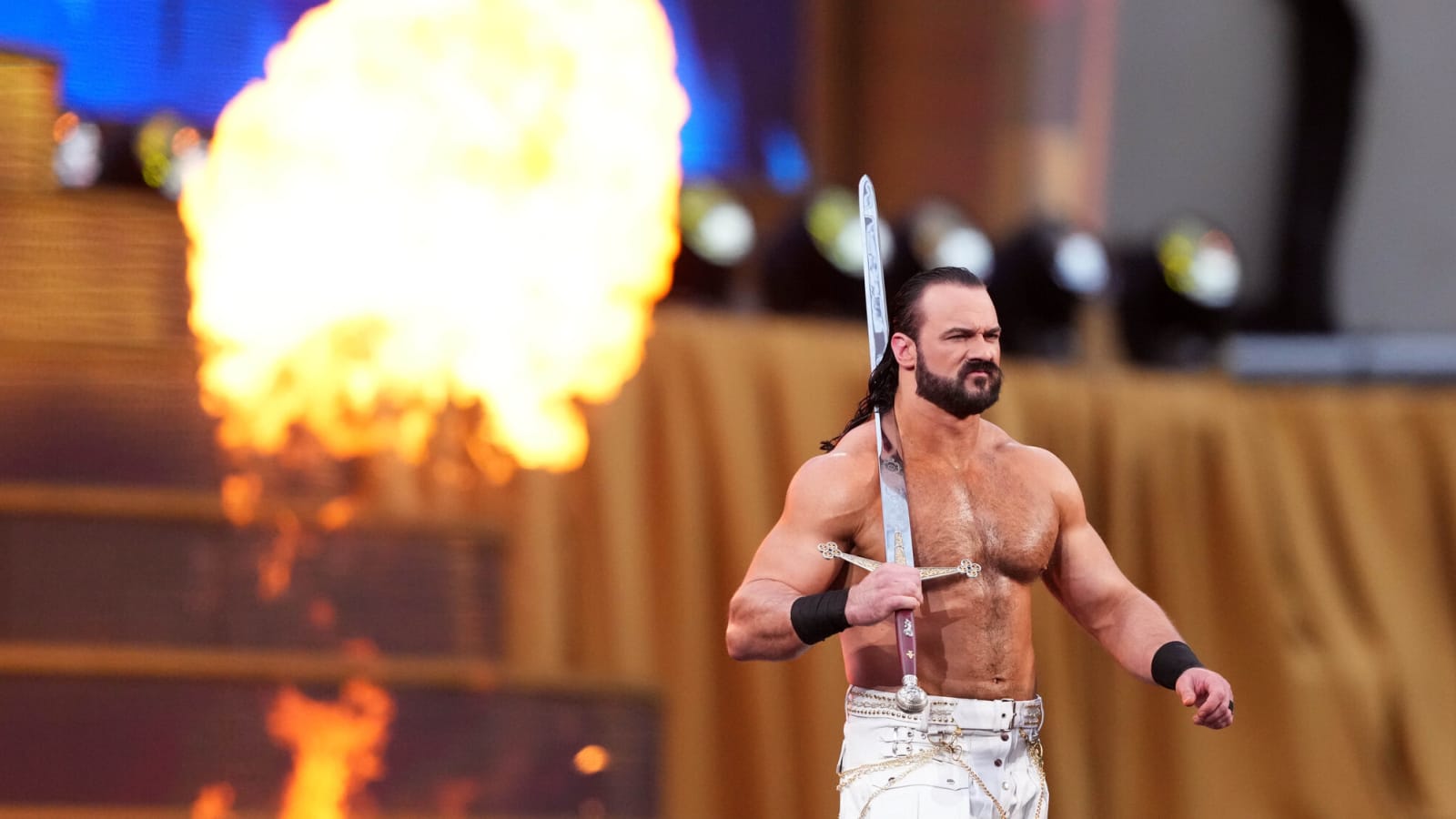 Drew McIntyre needed 16 stitches after getting legitimately busted open by CM Punk at Bad Blood