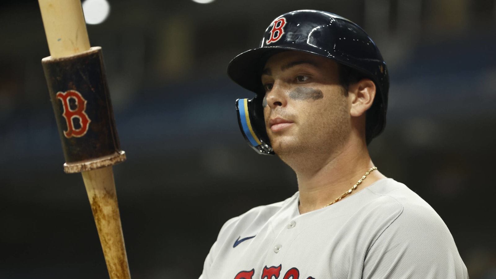 Watch: Triston Casas' first home run ball gets held hostage by fan