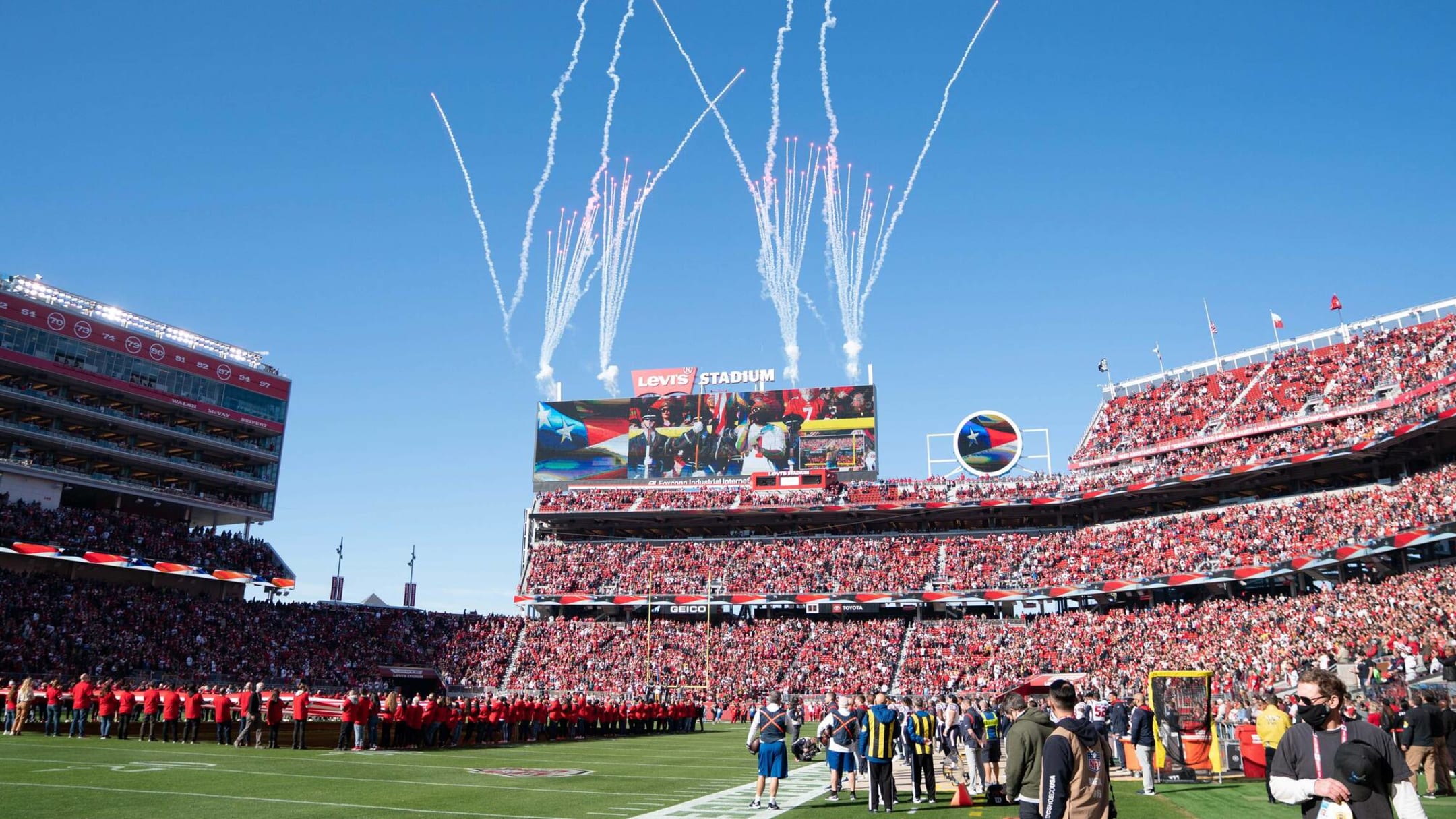 49ers fans TOOK OVER the Rams Stadium and painted it red 