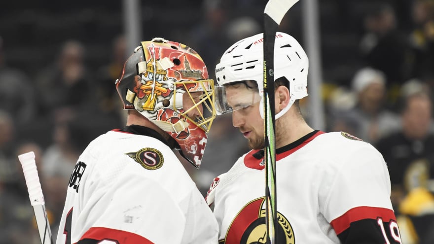 Frustrations, Injuries, And a Tough Decision Highlight Senators’ Exit Availability