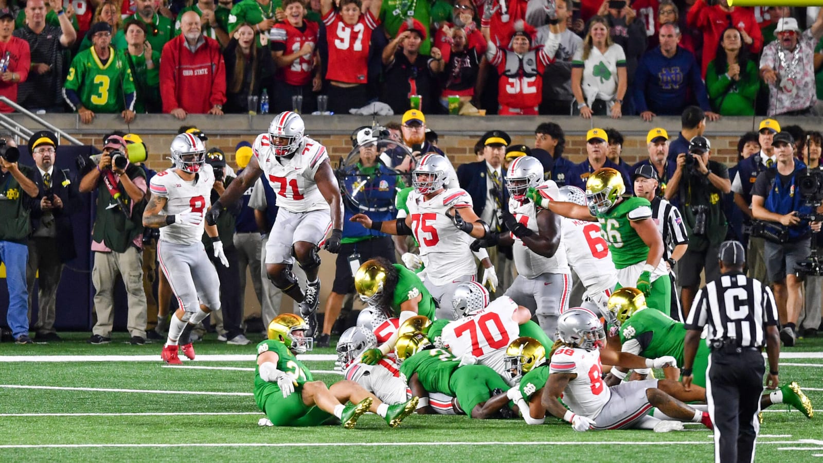 Watch: Notre Dame had only 10 players on the field for deciding play vs. Ohio State