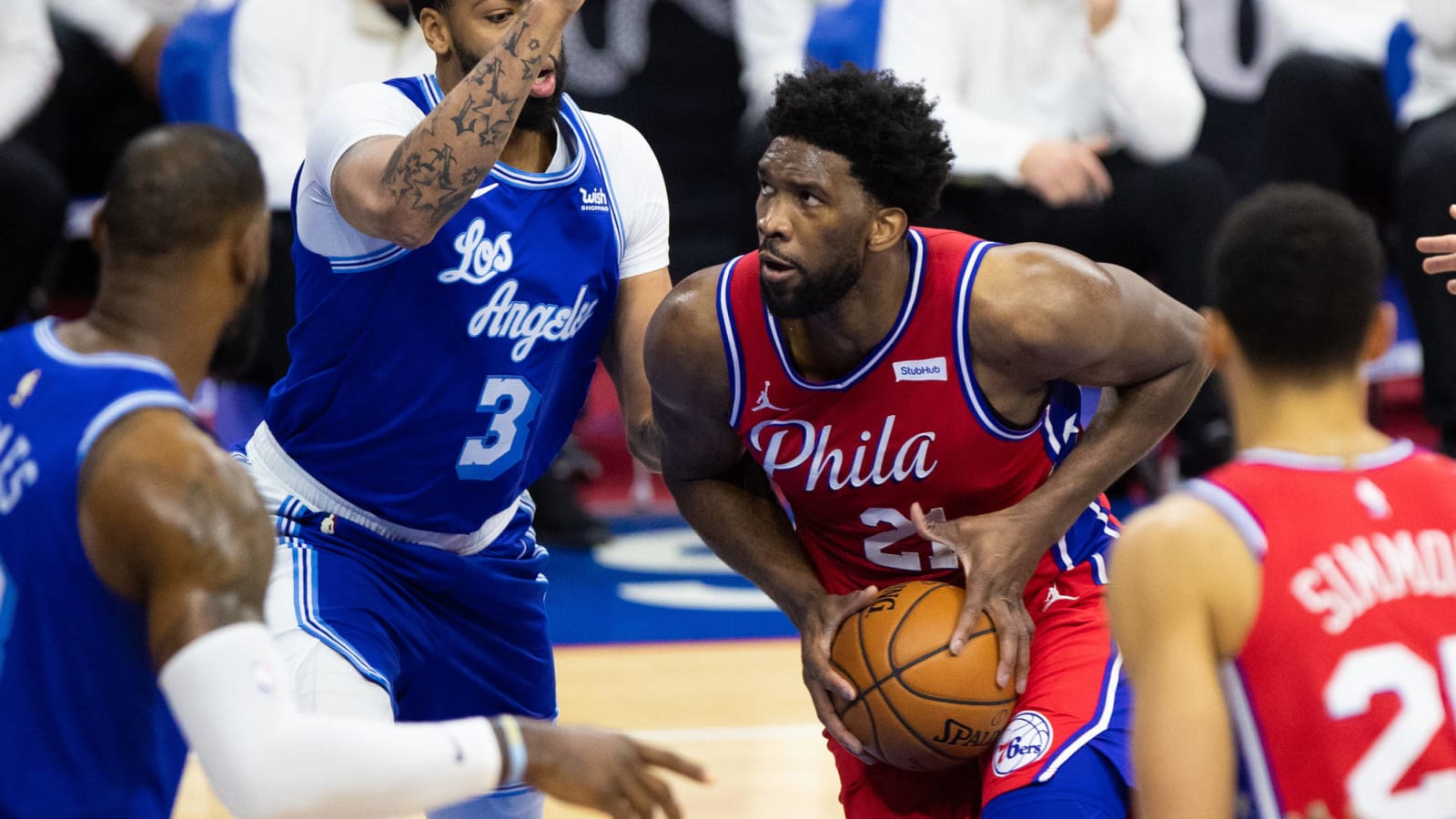 Joel Embiid accuses LeBron James of receiving special treatment on foul