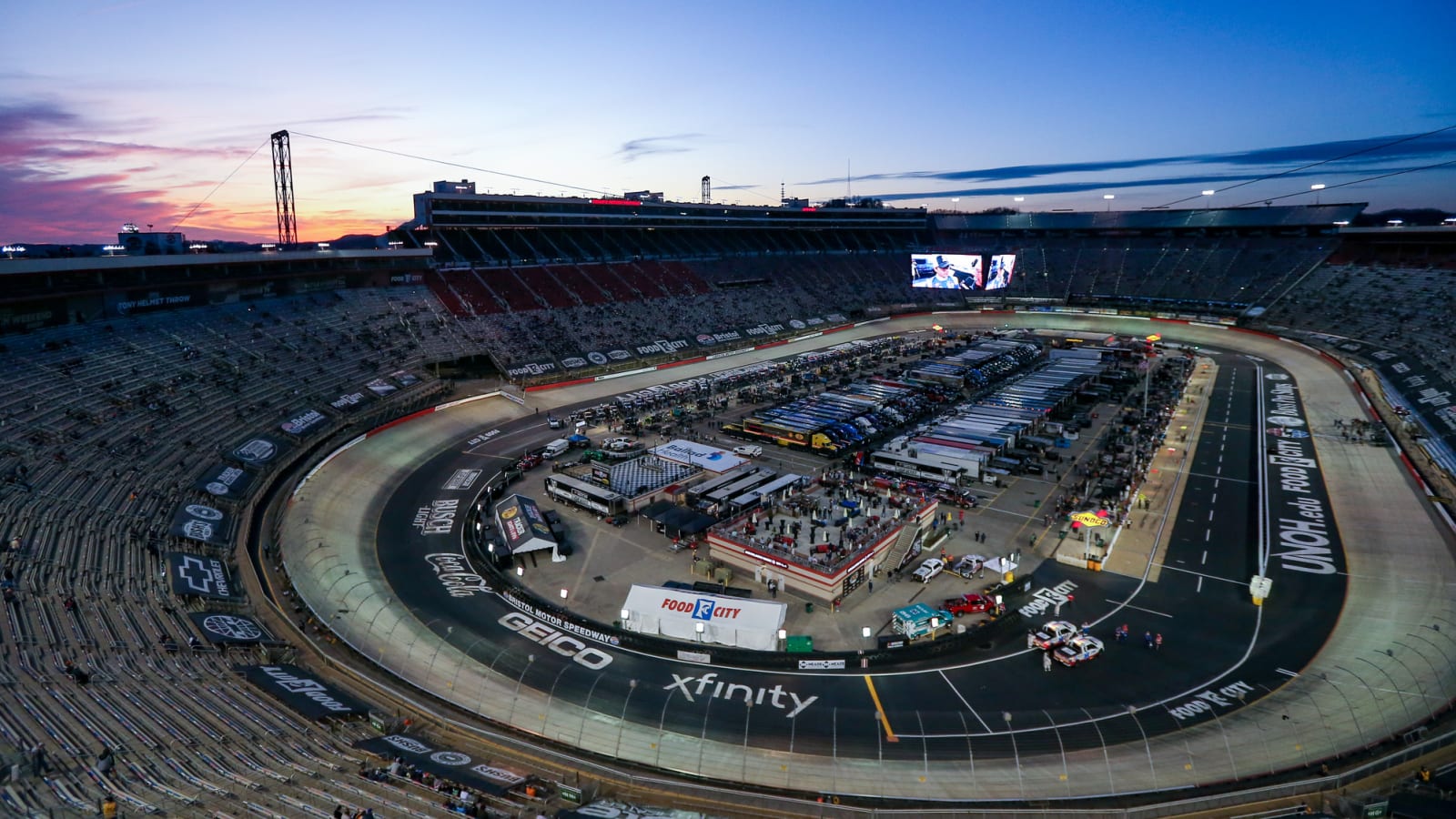 What a baseball field will look like inside Bristol Motor Speedway
