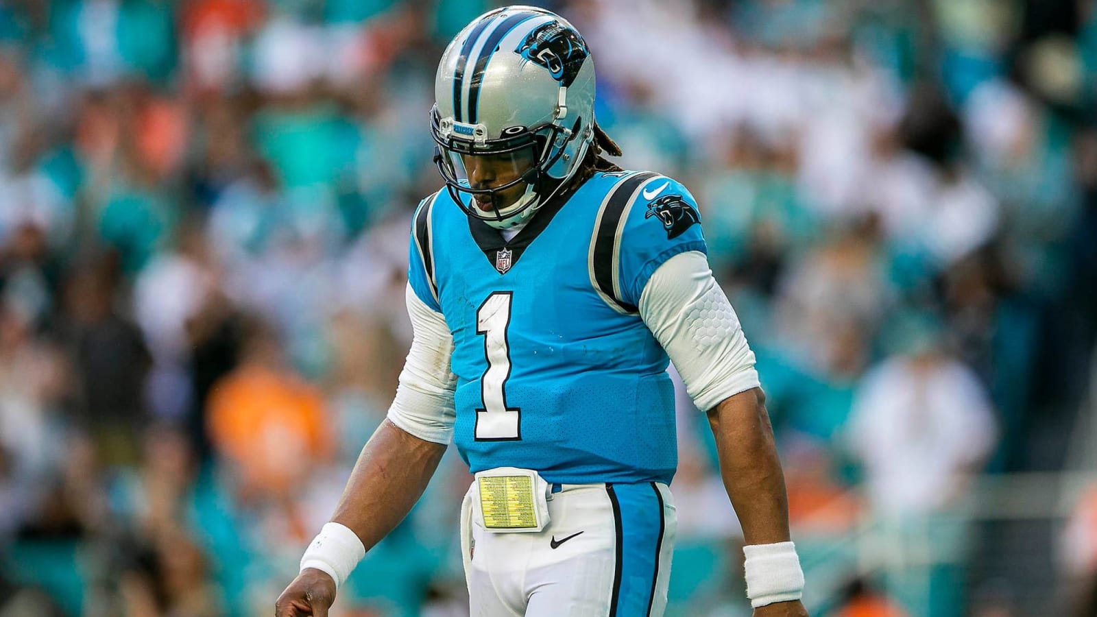 Cam Newton benched after throwing pick-six