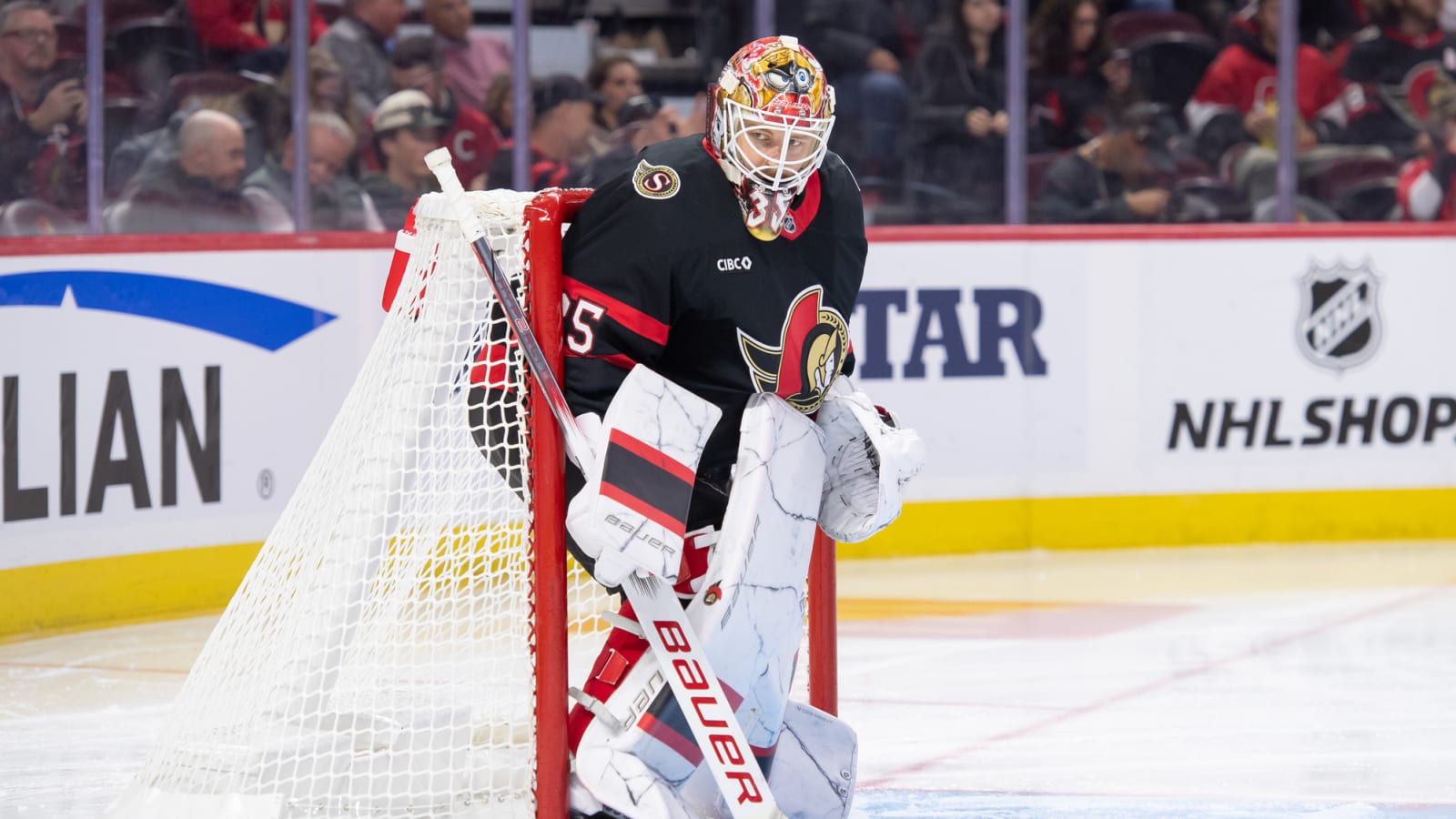 Linus Ullmark Out for Senators, Dealing with Possible Injury