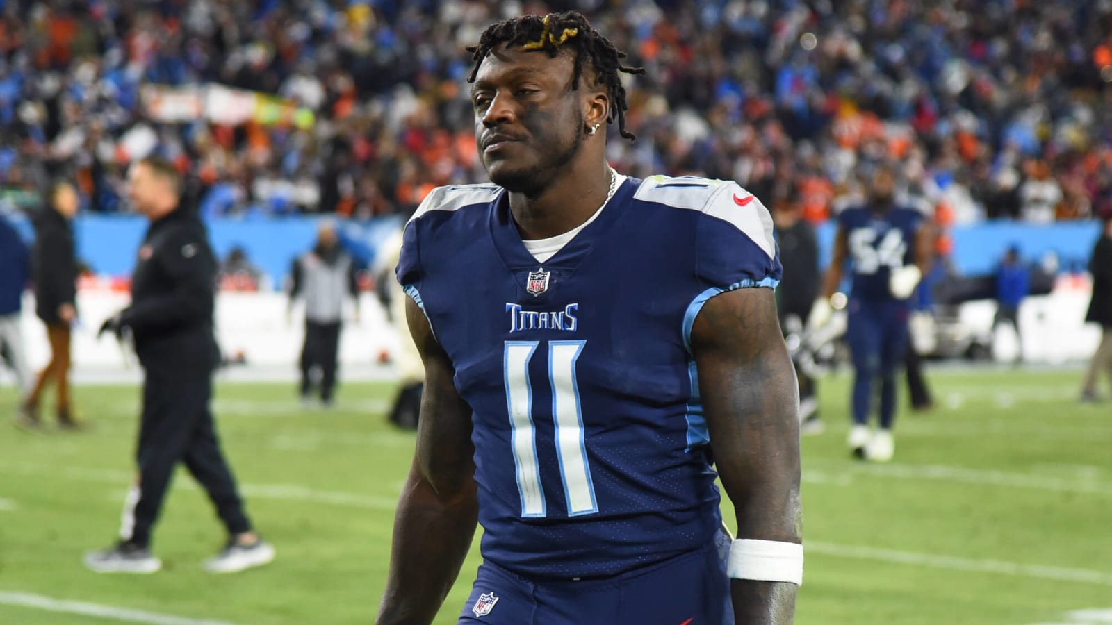 A.J. Brown blames angry Titans fans for canceled appearance