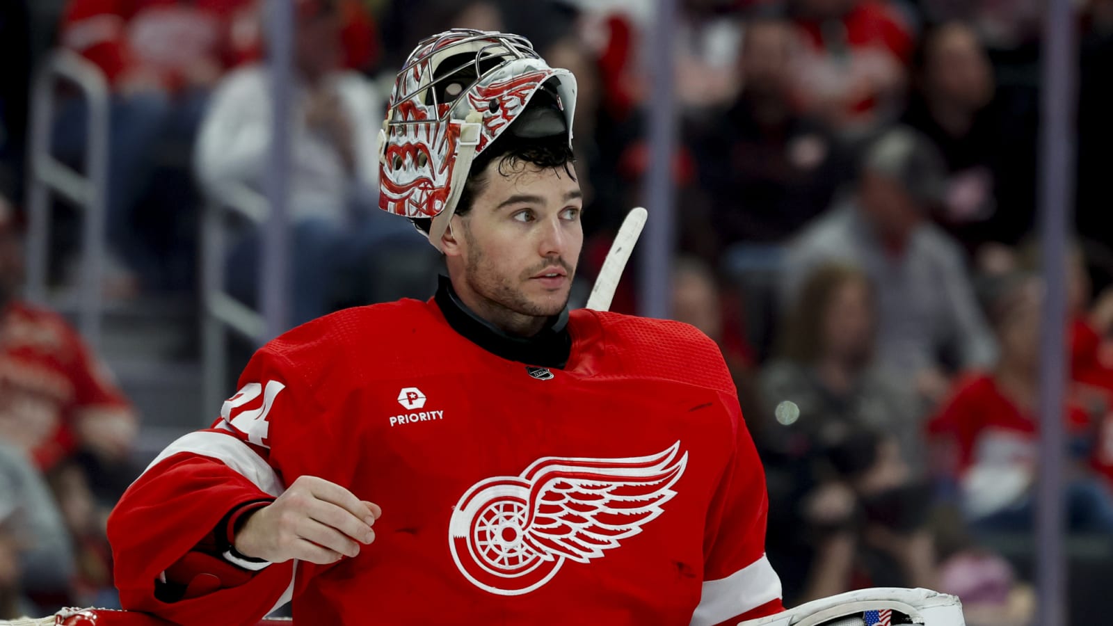 Lyon Makes Red Wings Goalie Race Too Close to Call
