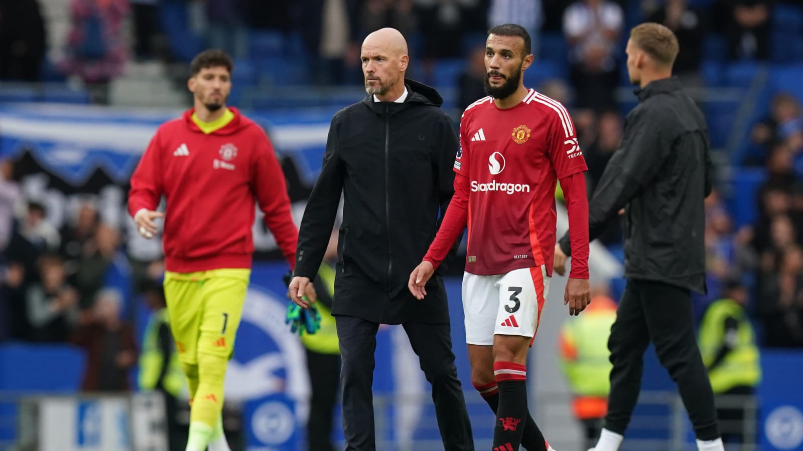 ‘It was forced’ – Ten Hag explains half-time substitution in Brighton defeat