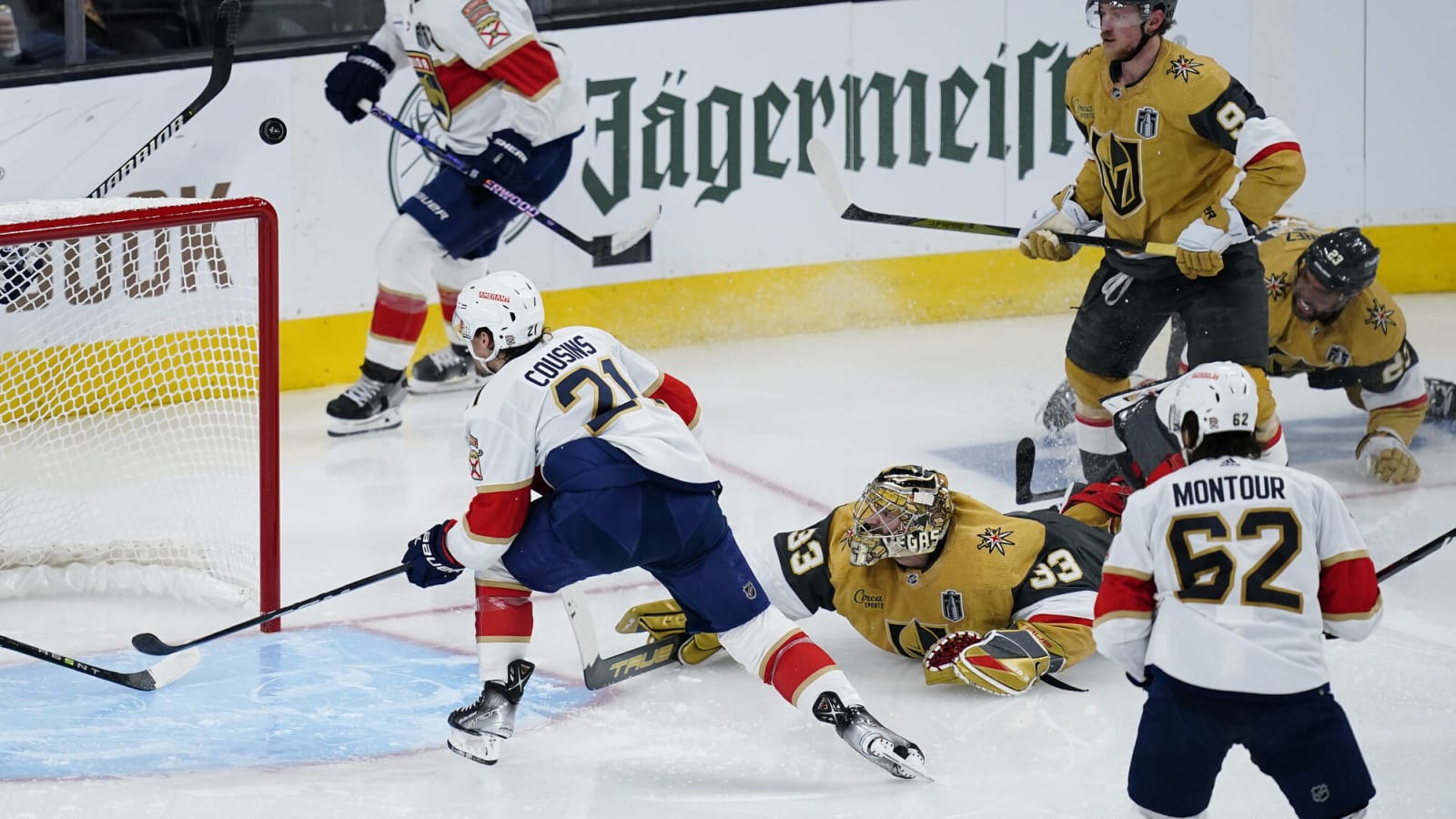 Watch: Golden Knights Adin Hill Makes Save of the Season on Nick Cousins