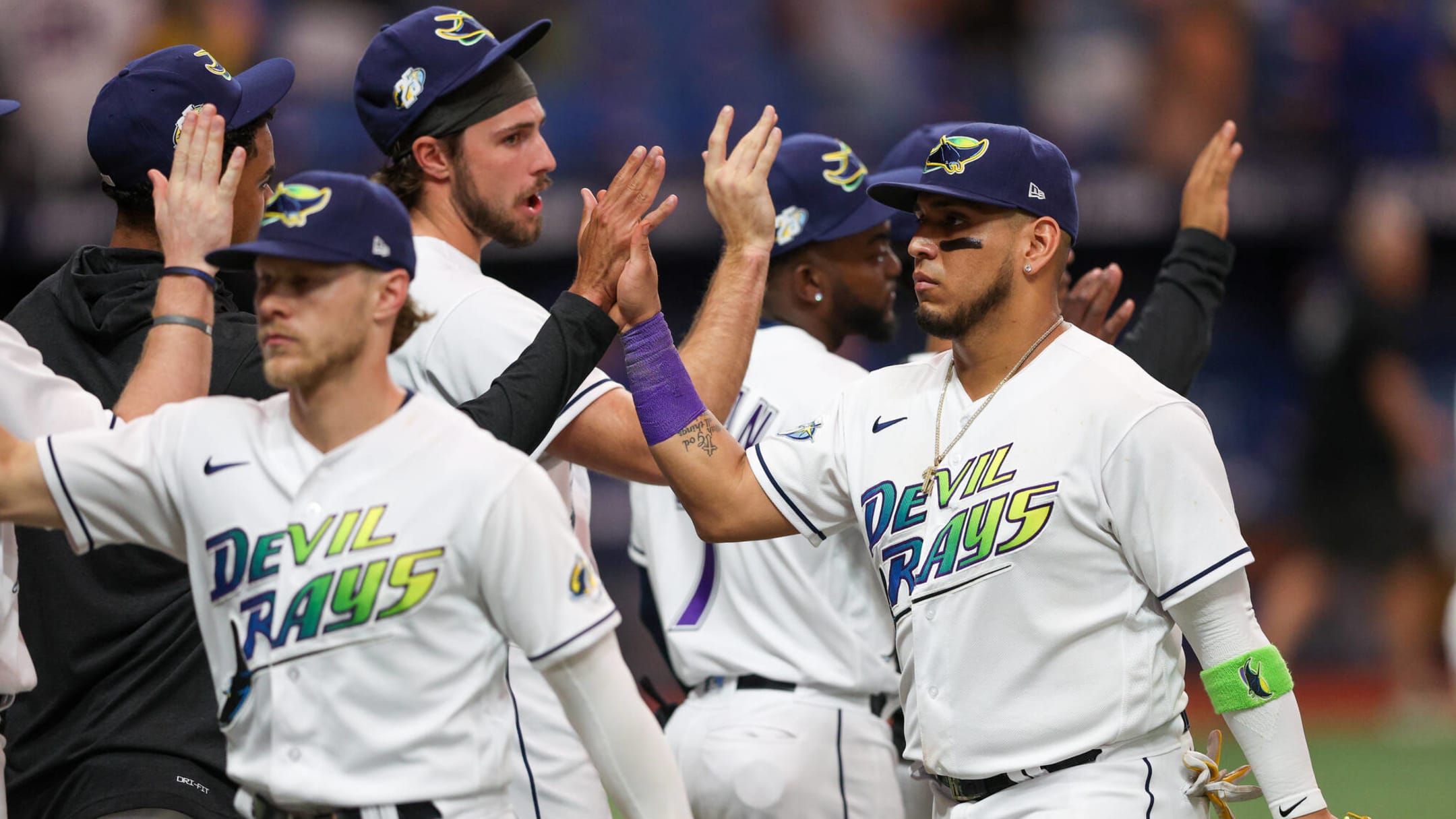 Rays strike first in series between MLB's top two teams