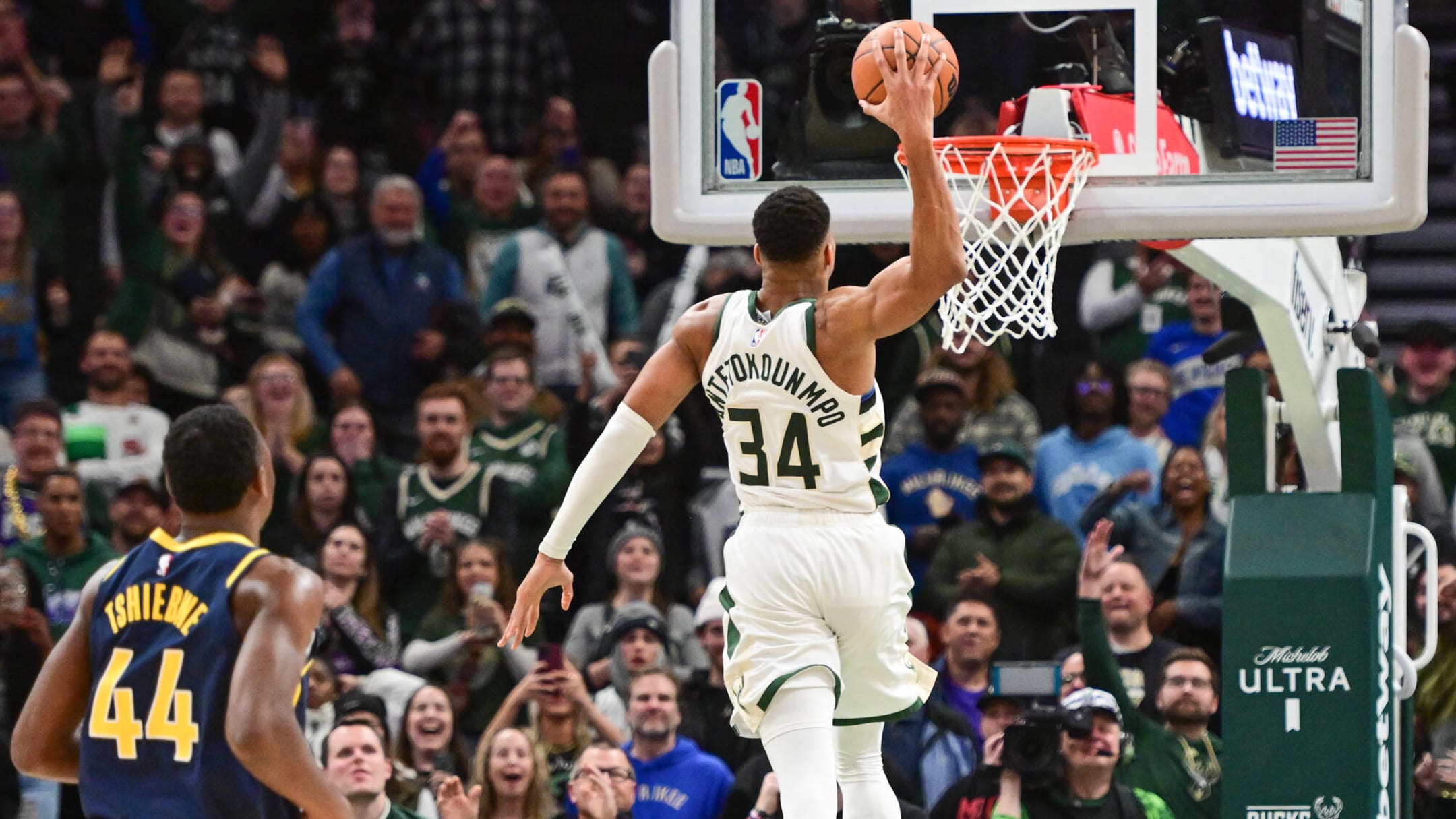 Giannis Furiously Races After Pacers Players to Get Game Ball