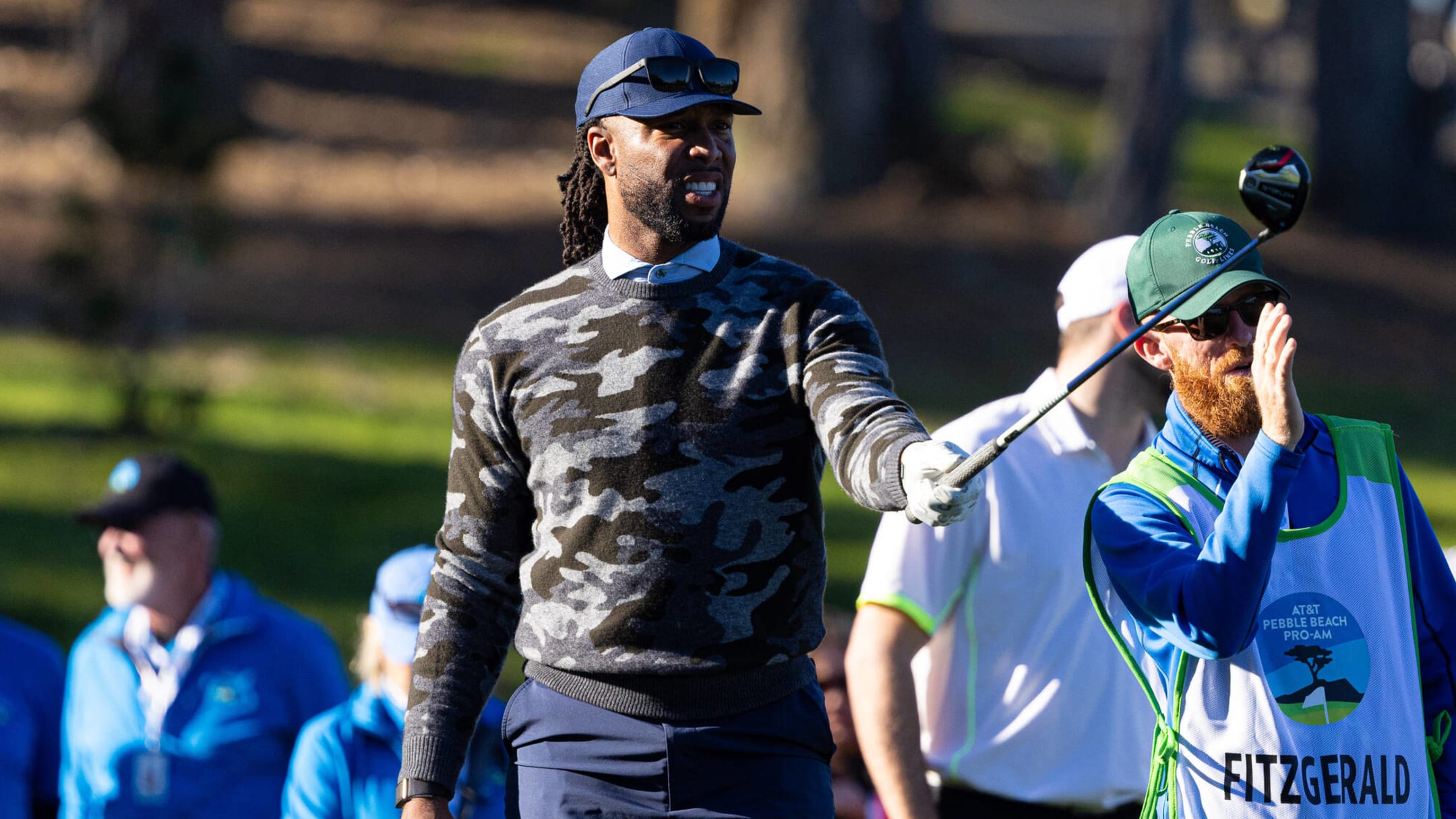 Larry Fitzgerald At The Pebble Beach Pro-Am