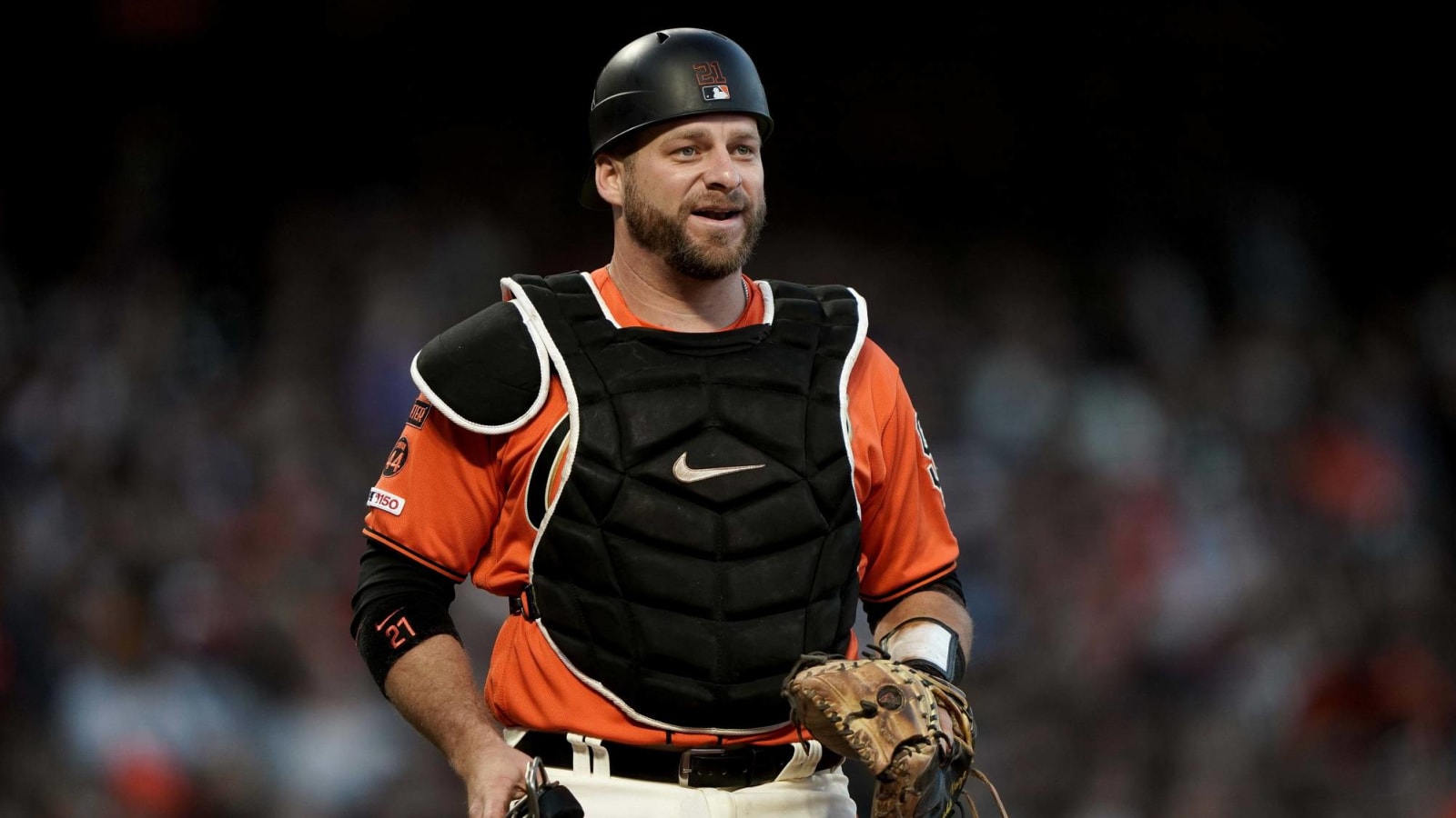 Stephen Vogt, Giants’ T sign on bases explained