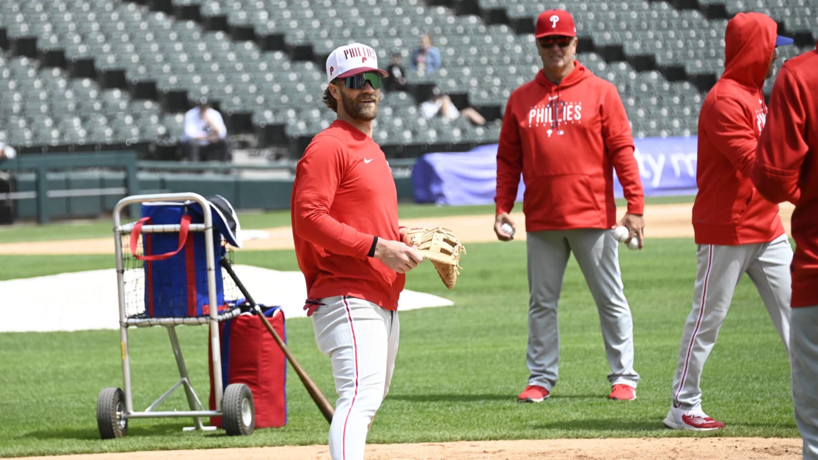 Bryce Harper to assess rehab progress in early May