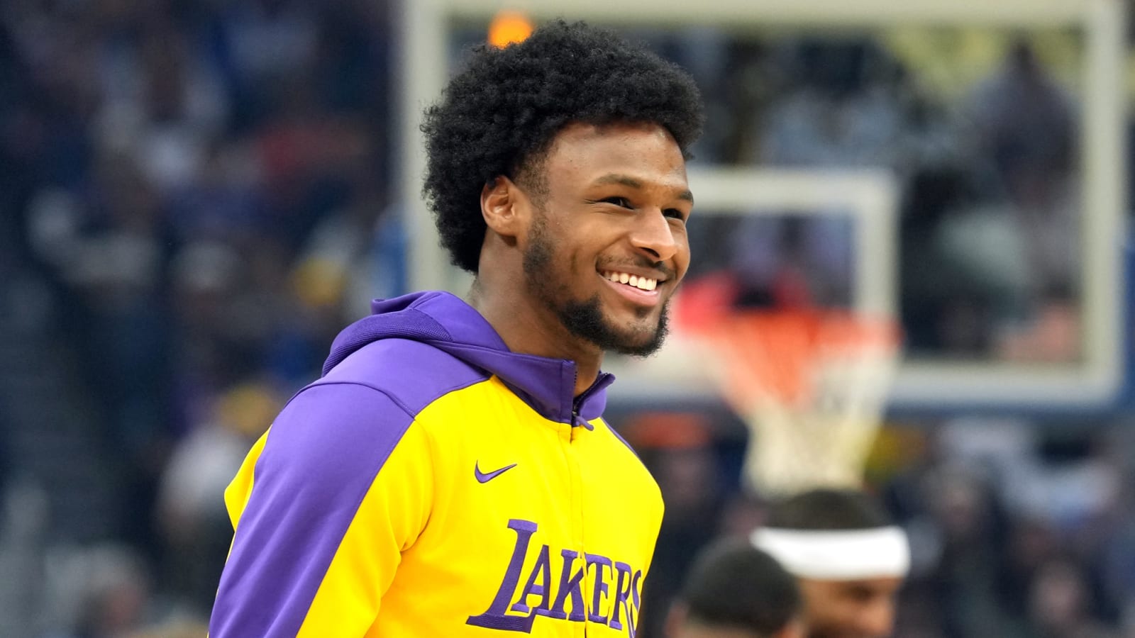 Bronny James shows promise late in Lakers' loss to Jazz