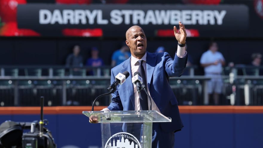 Mets retire Darryl Strawberry’s No. 18 jersey in an emotional ceremony
