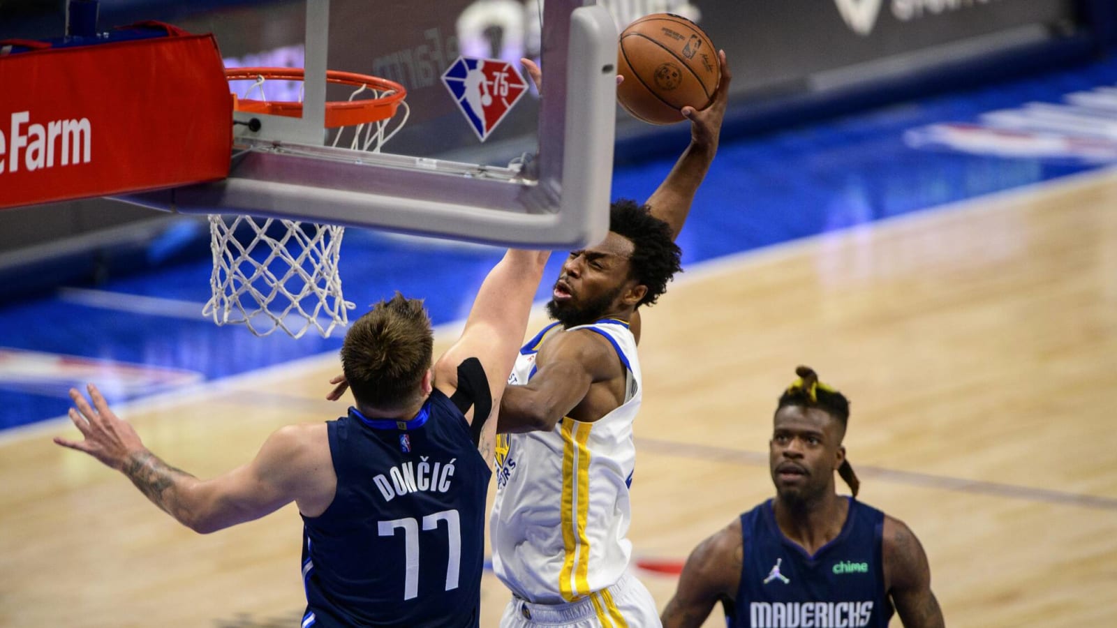 Doncic had funny reaction to being dunked on by Wiggins