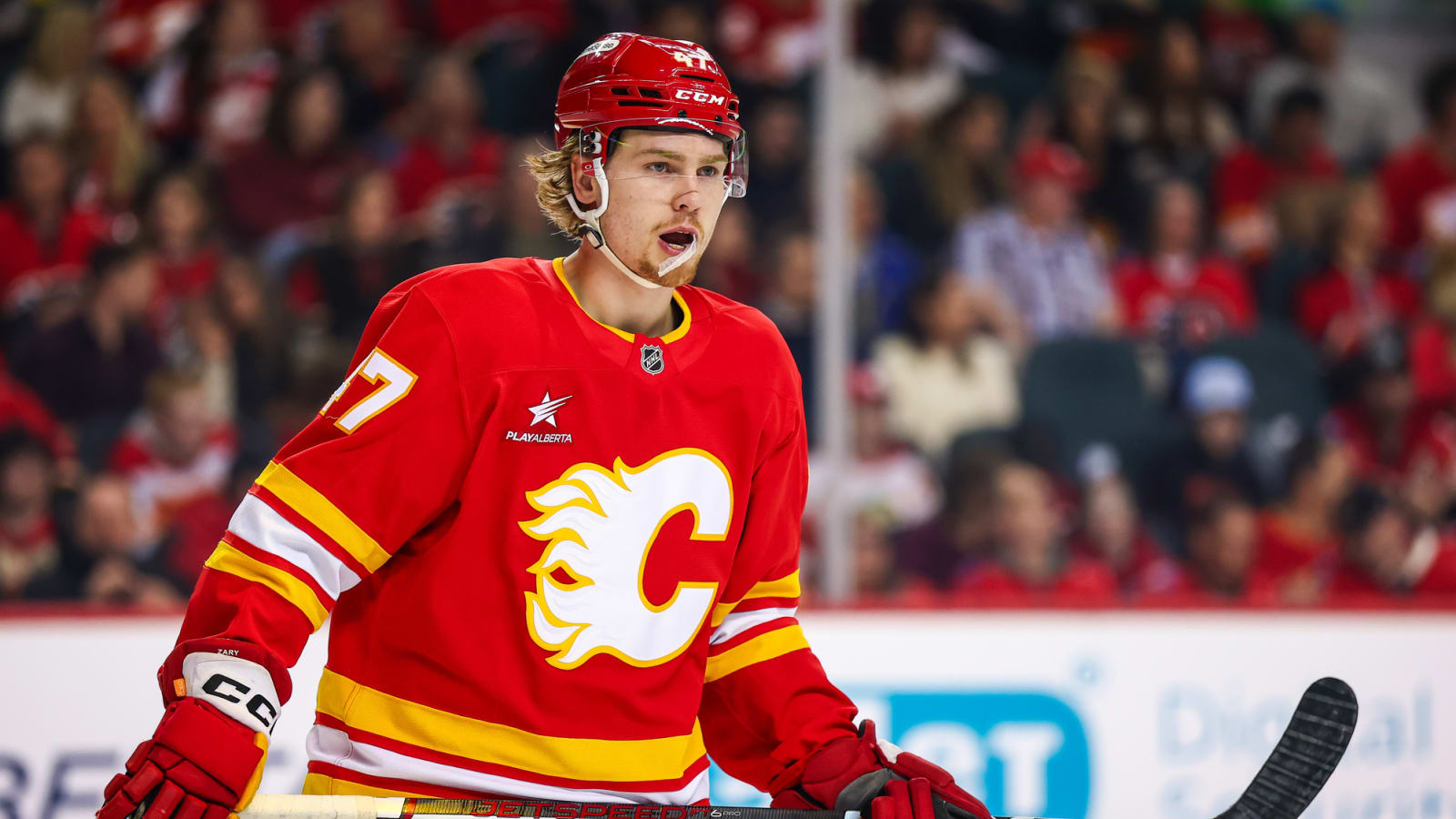 Flames Get Somewhat Positive News on Scary Connor Zary Injury