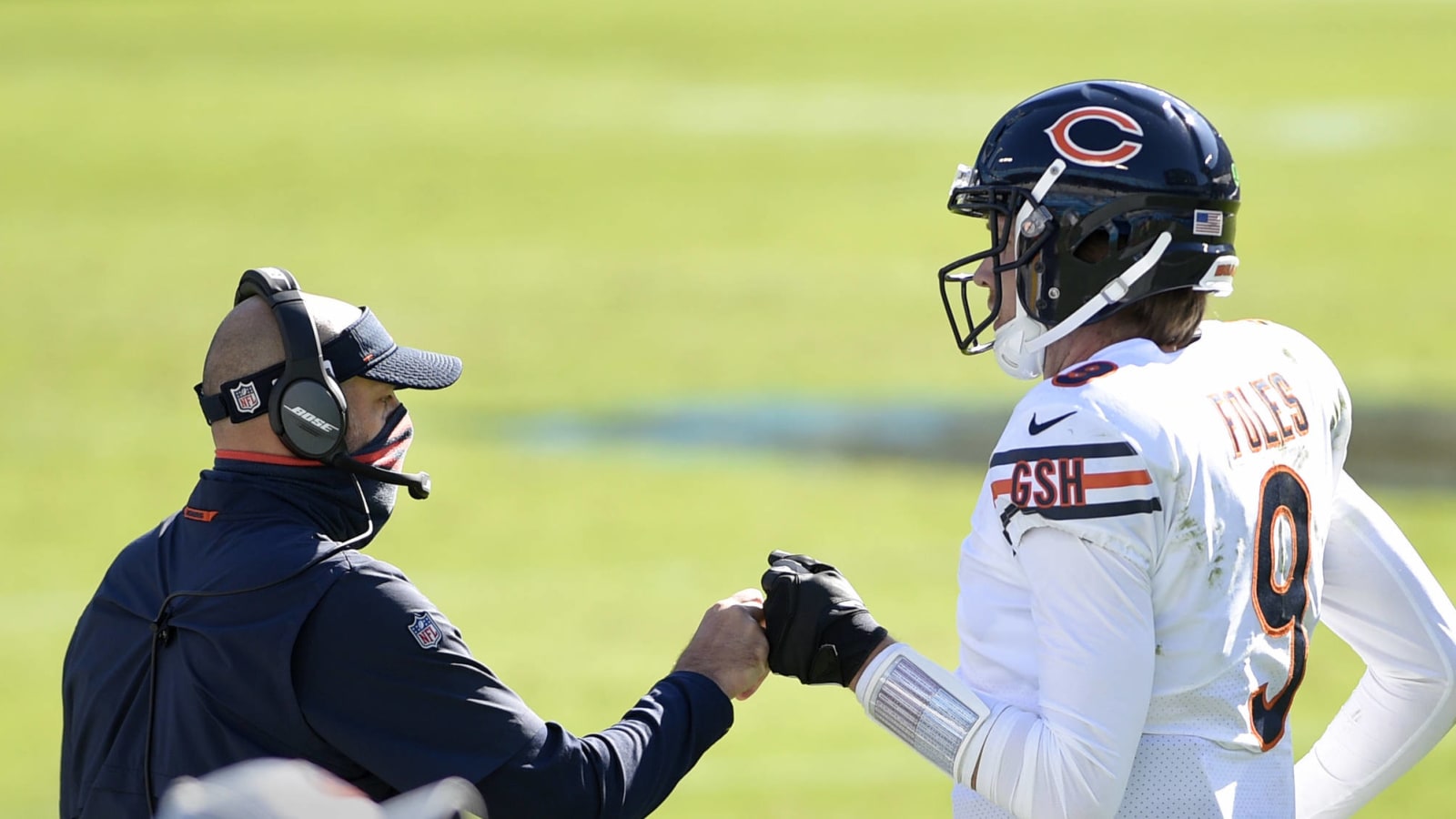 Bears' Matt Nagy, Nick Foles shut down rumors of conflict