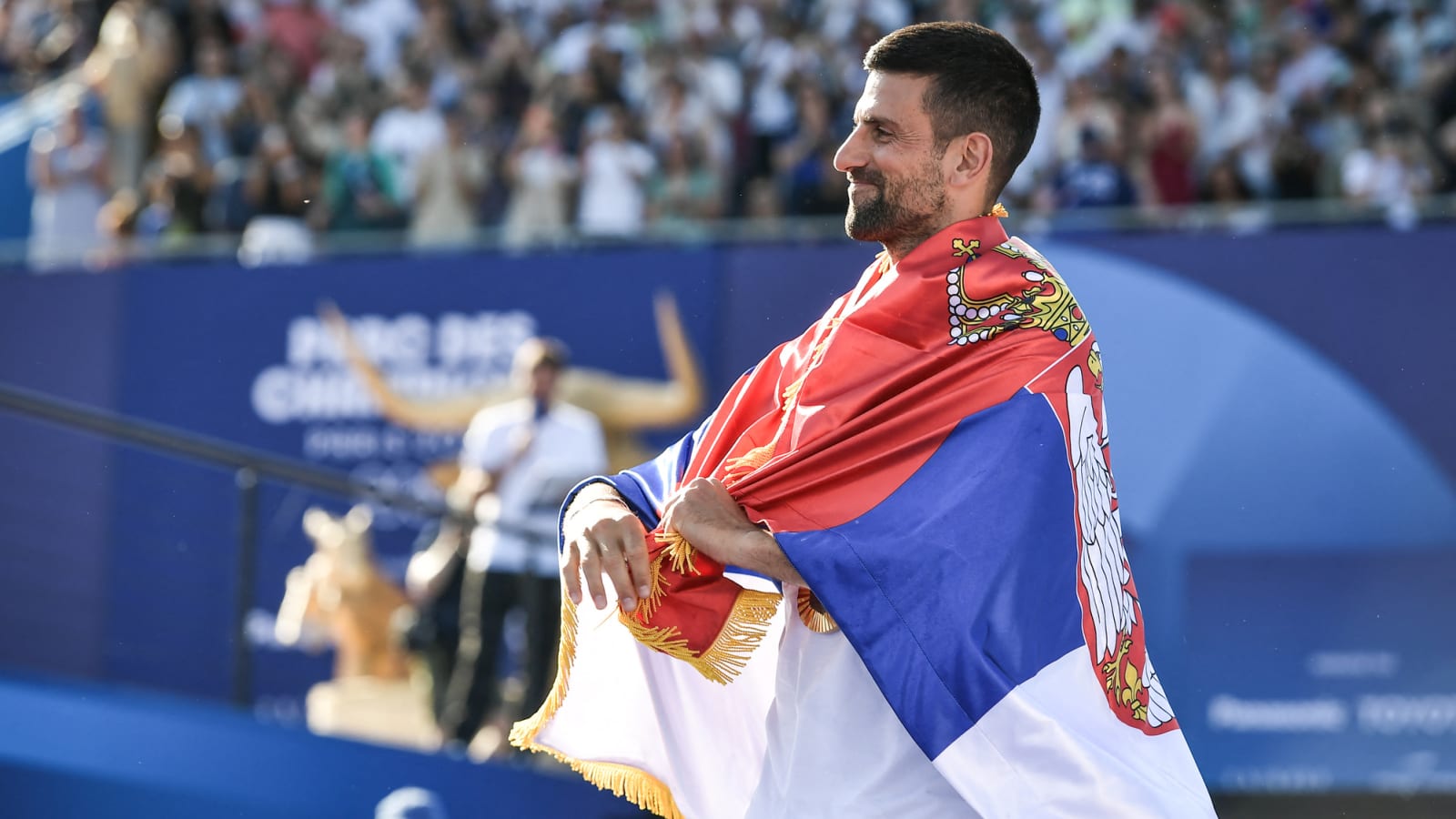 Watch: Serbian president Aleksandar Vucic welcomes Olympic gold medalist Novak Djokovic