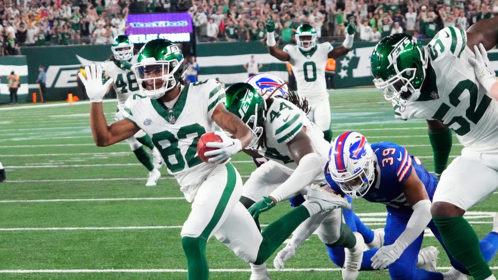 Did the Jets got away with illegal trip on TD punt return?