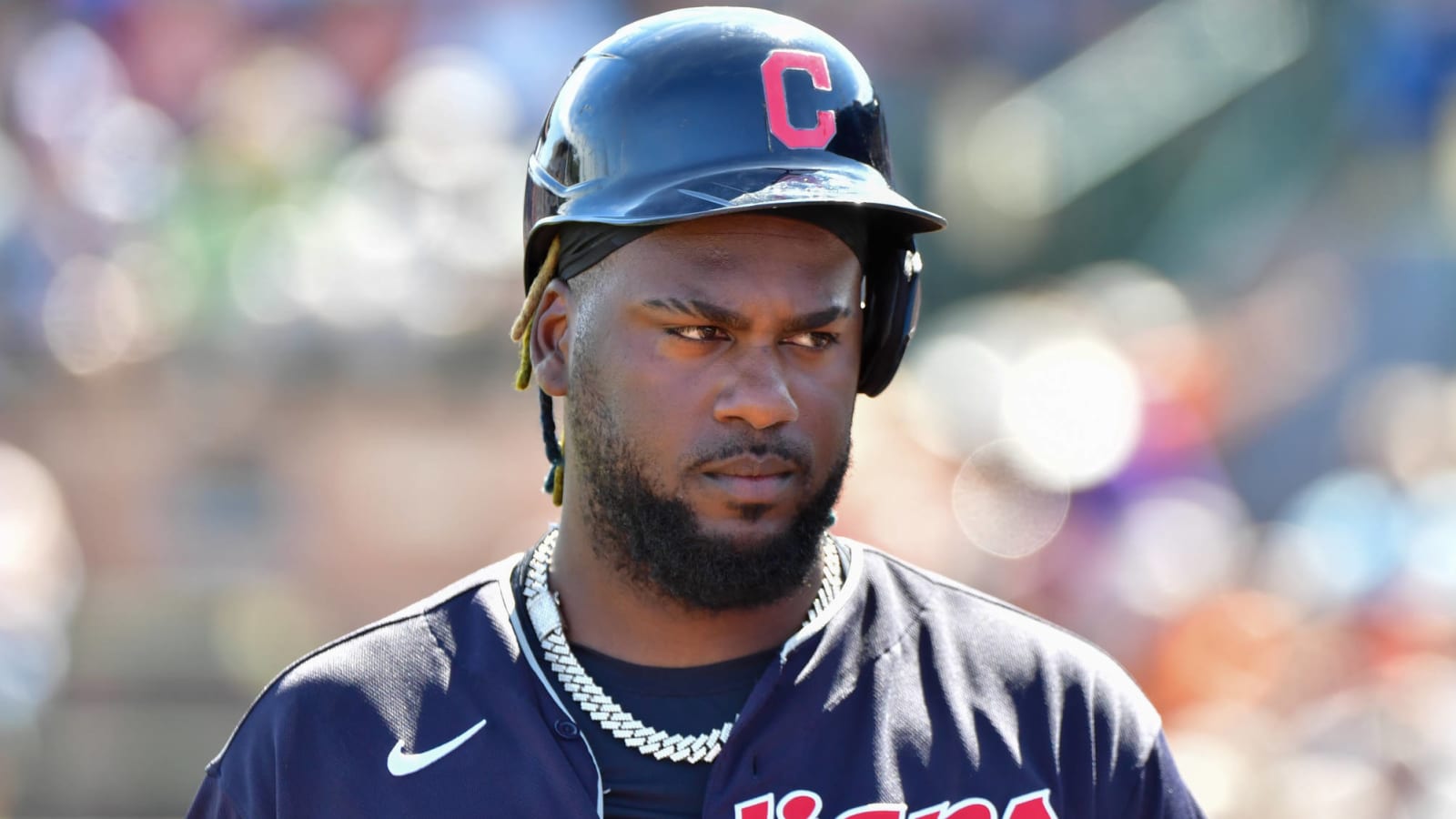 Indians ban Franmil Reyes for not wearing mask at gathering  