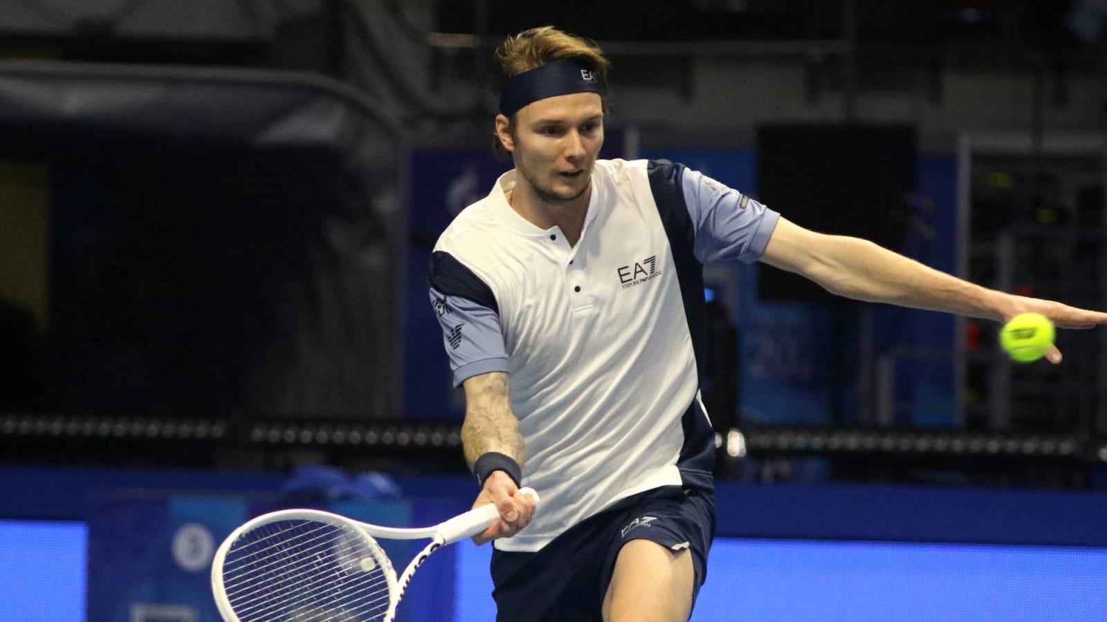 Watch: Alexander Bublik proudly sits on the chair after hitting his trademark ‘racket butt shot’ against Jack Draper in Adelaide
