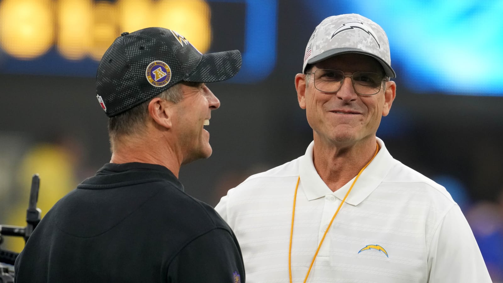 Watch: Jim Harbaugh comments on coaching against brother, John