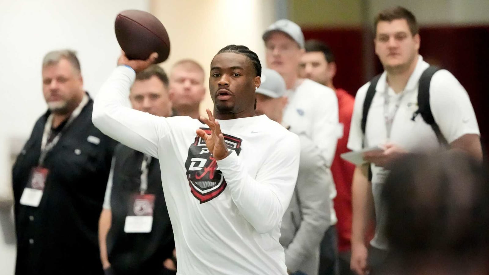 Ryan Williams says he will run faster 40-yard dash time than Jalen Milroe