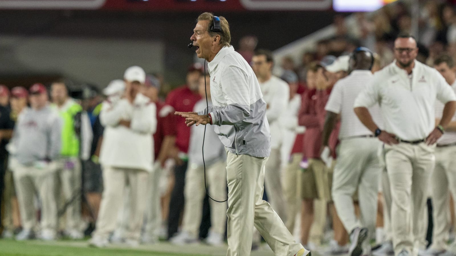 Watch: Nick Saban furious on sideline after special teams turnover