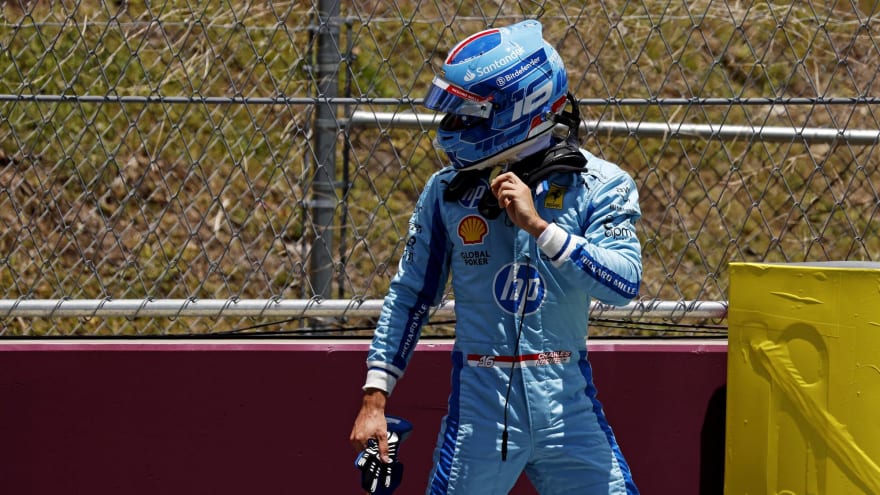 Watch: Red Bull and McLaren mock Charles Leclerc as the main Ferrari driver got stuck during Miami GP practice