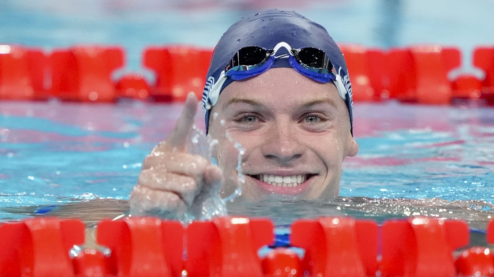 ASU, France swimming superstar Léon Marchand wins first Olympic gold medal in record-breaking time