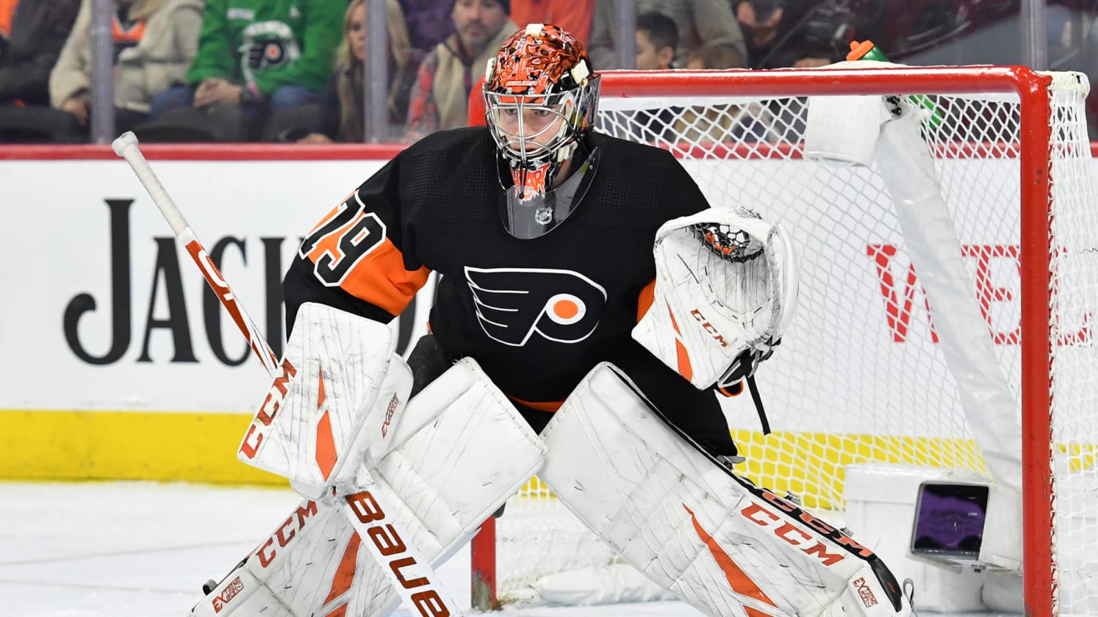 Flyers goalie Carter Hart out for several weeks with abdominal strain