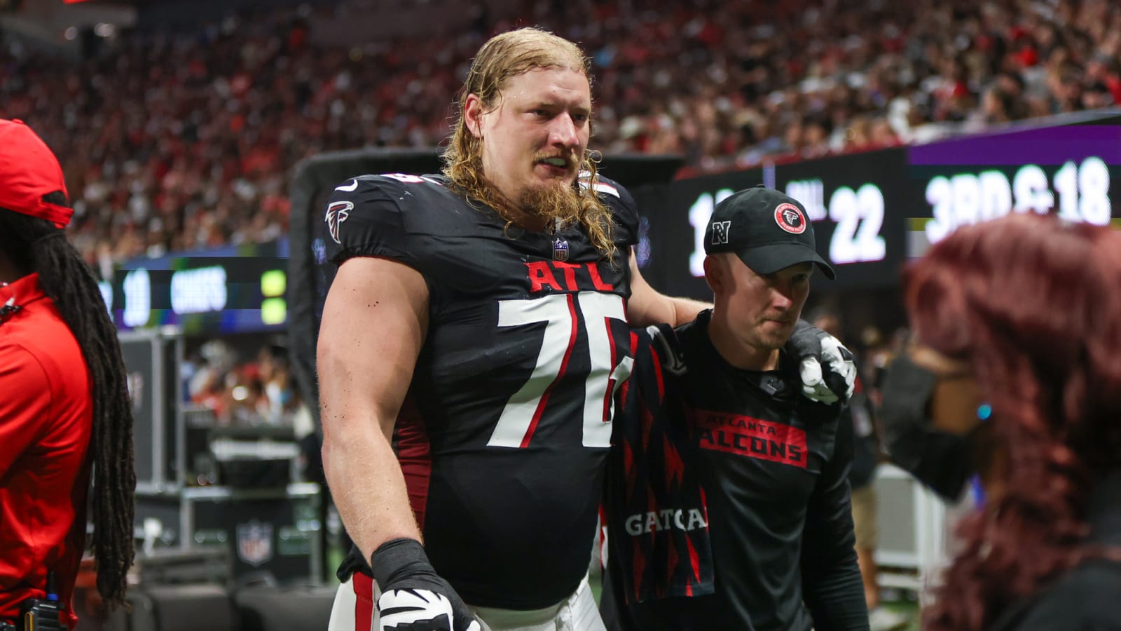 Falcons provide positive injury update on Kaleb McGary