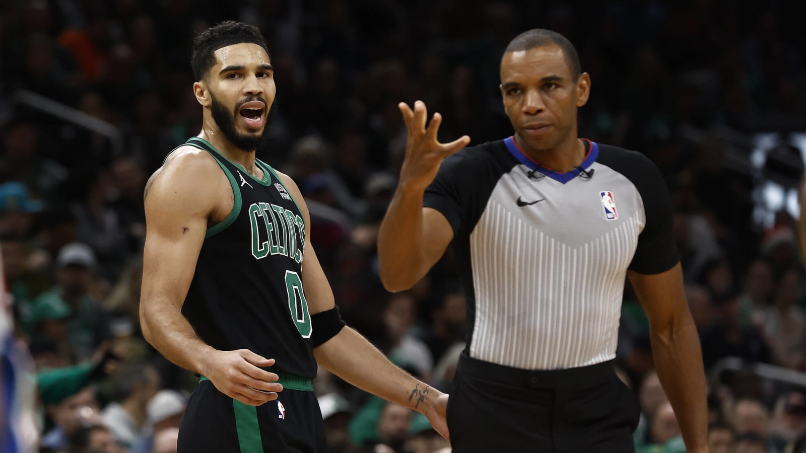 Watch: Celtics' Jayson Tatum ejected after staring down refs